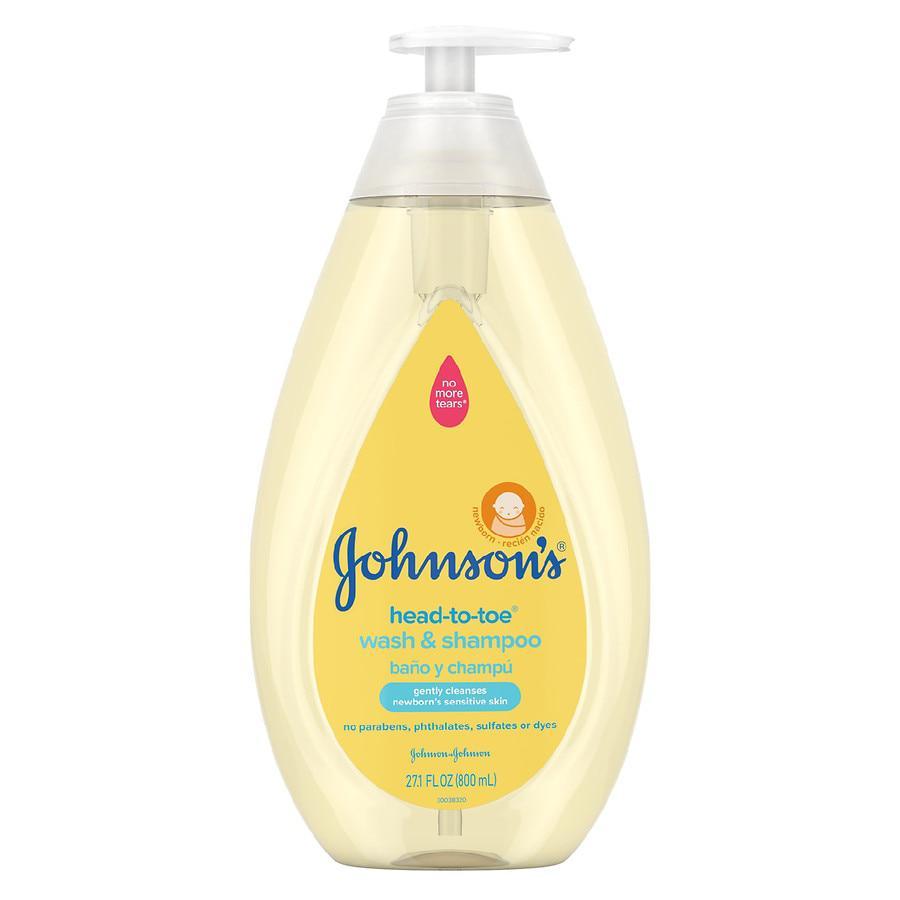 商品Johnson's Baby|Head-To-Toe Tear-Free Body Wash & Shampoo,价格¥69,第1张图片