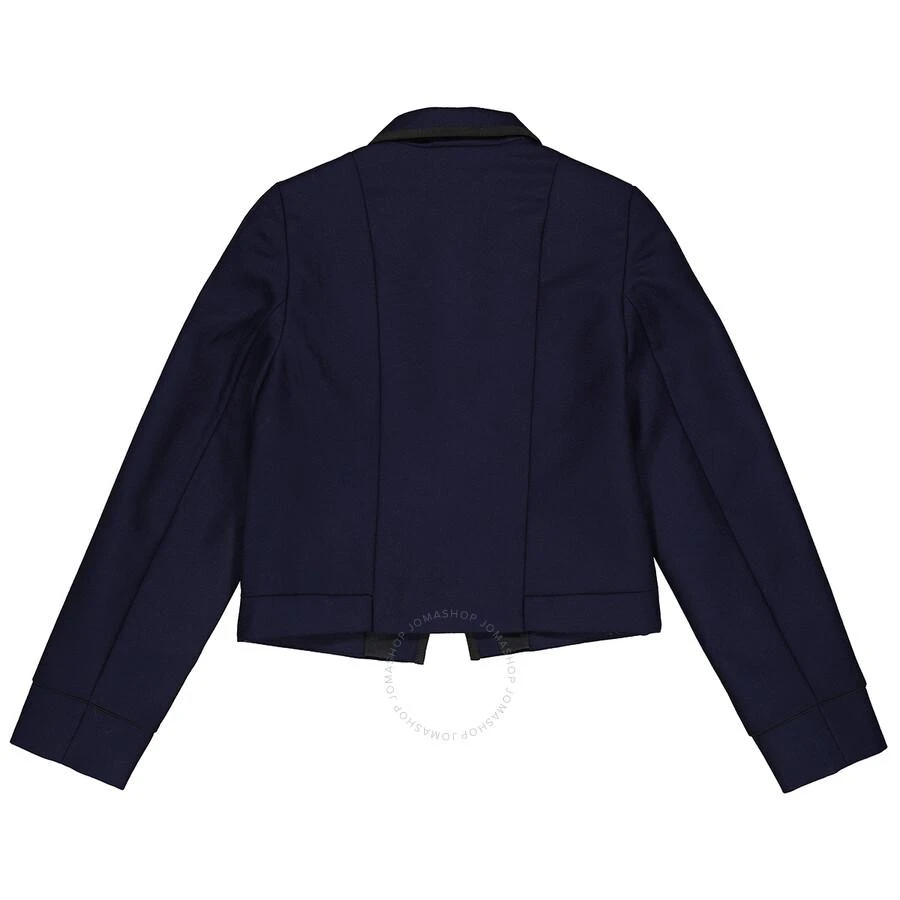 商品Burberry|Girls Navy Satin Trim Wool Twill Tailored Jacket,价格¥700,第2张图片详细描述