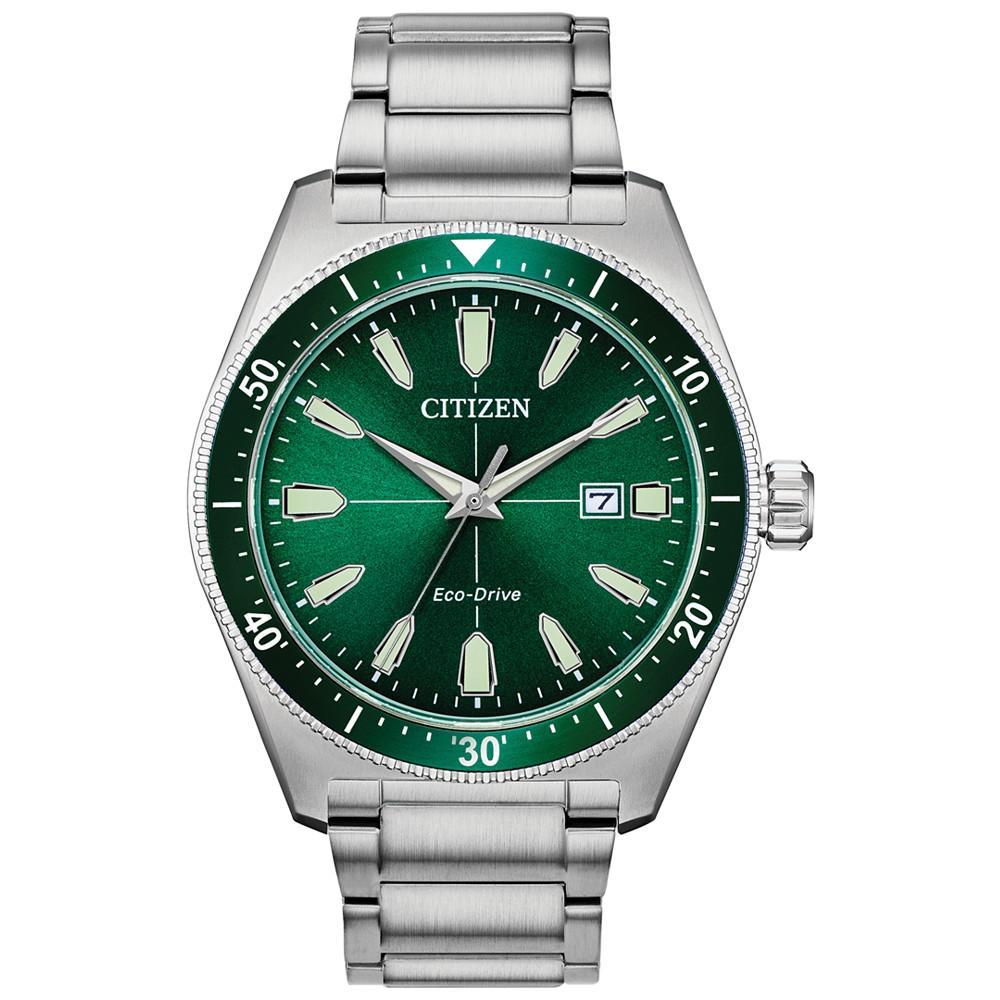 商品Citizen|Eco-Drive Men's Brycen Stainless Steel Bracelet Watch 43mm,价格¥2011,第1张图片