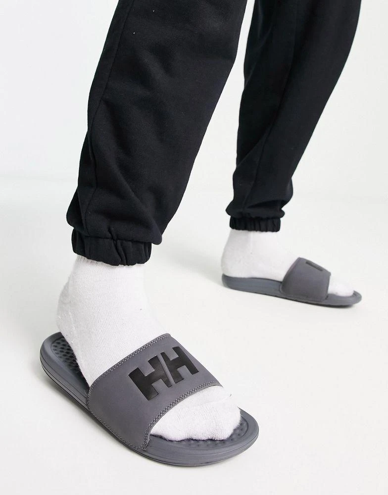 商品Helly Hansen|Helly Hansen sliders in grey,价格¥289,第1张图片