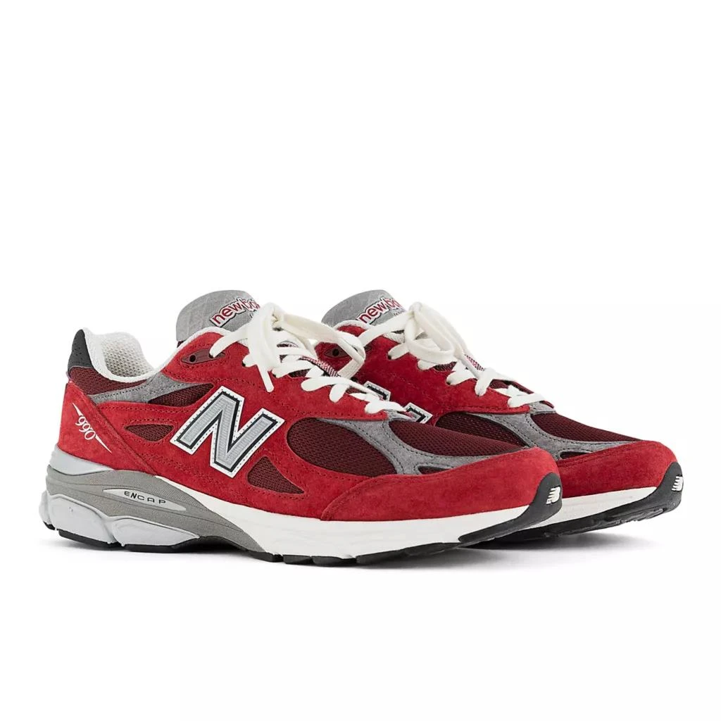 商品New Balance|男款 Teddy Santis联名 新百伦 美产 990v3 休闲鞋 黑红色,价格¥1503,第2张图片详细描述