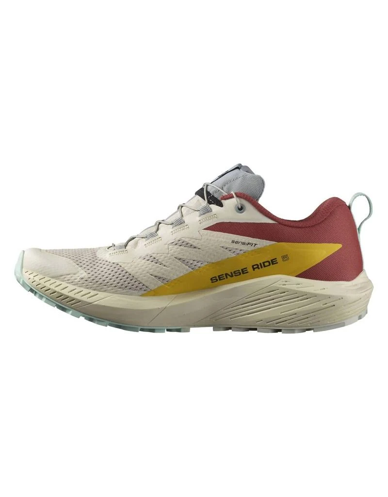 商品Salomon|Men's Sense Ride 5 Trail Running Shoes In Rainy Day/hot Sauce/freesia,价格¥1078,第2张图片详细描述