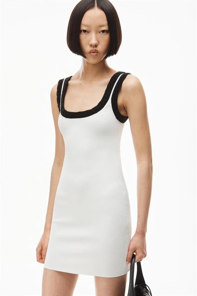 商品Alexander Wang|LOGO TRIM MINI DRESS IN CHENILLE VISCOSE,价格¥2015,第4张图片详细描述
