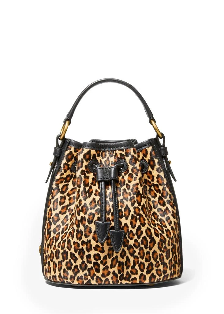 商品Michael Kors|Monogramme small leopard print calf hair bucket bag,价格¥7690,第1张图片