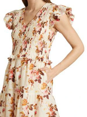 商品Sea|Esme Floral Tiered A Line Maxi Dress,价格¥994,第4张图片详细描述