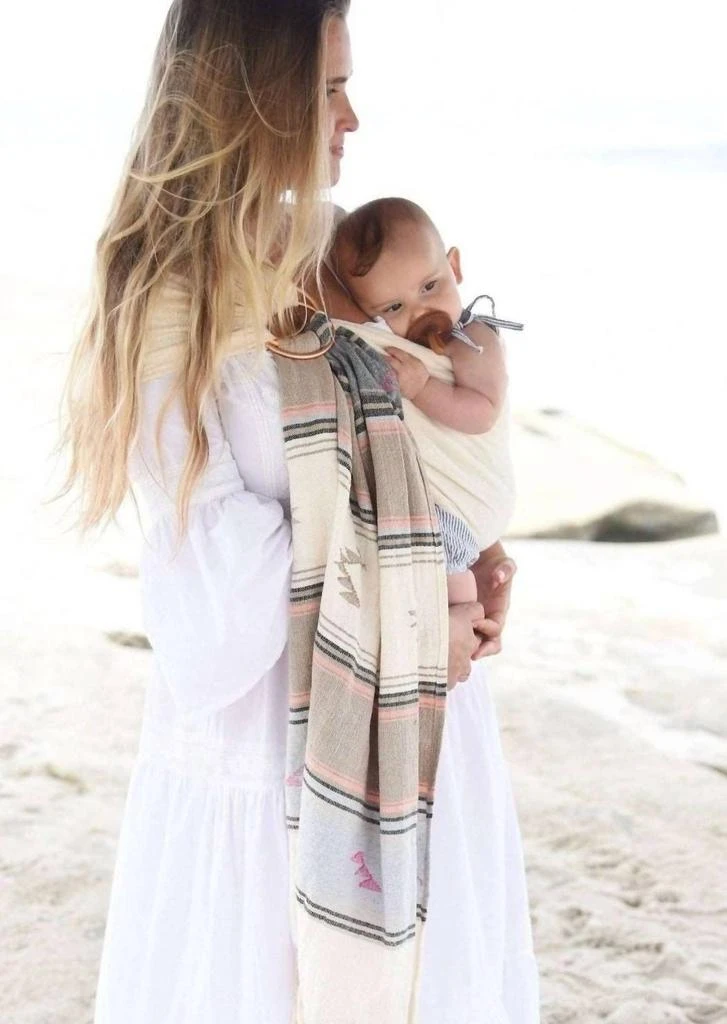 商品Beachwood Baby|Aztec Hand-Woven Baby Sling In Beige,价格¥700,第3张图片详细描述