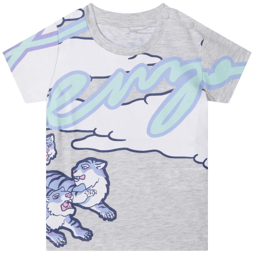 Kenzo Kids T-shirt With Graphic Print商品第1张图片规格展示