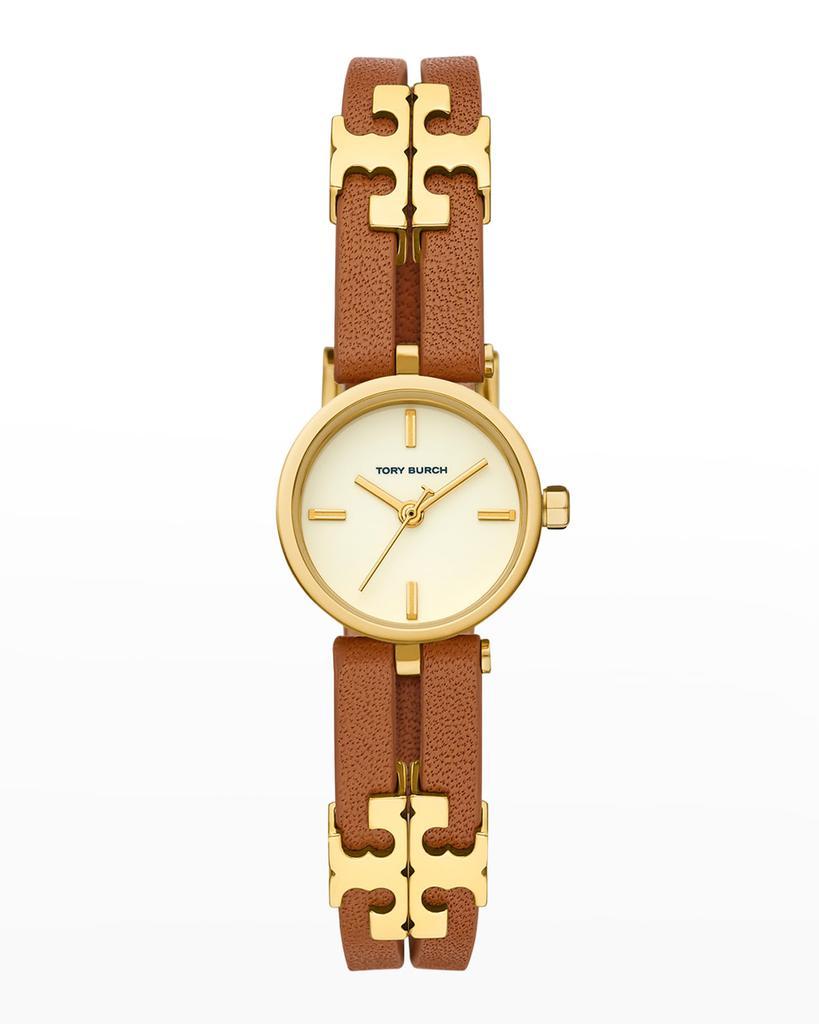 商品Tory Burch|The Kira Watch with Brown Leather Strap,价格¥1670,第1张图片