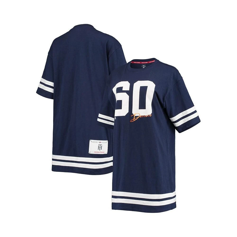 商品Tommy Hilfiger|Women's Navy Denver Broncos Clair Half-Sleeve Dress,价格¥355,第1张图片