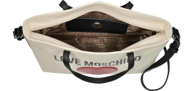 商品Moschino|棉质手提包配肩带,价格¥1179,第4张图片详细描述