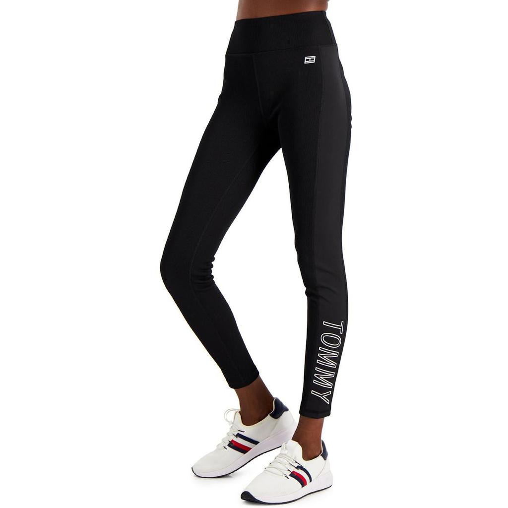 Tommy Hilfiger Sport Womens Graphic Full-Length Athletic Leggings商品第1张图片规格展示