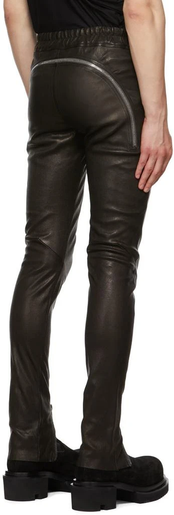 商品Rick Owens|Black Gary Leather Pants,价格¥10975,第3张图片详细描述