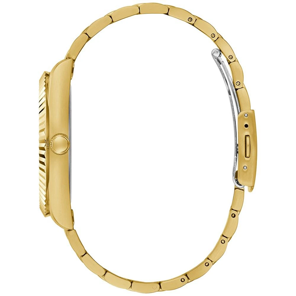 商品GUESS|Men's Gold-Tone Stainless Steel Bracelet Watch, 42mm,价格¥505,第5张图片详细描述