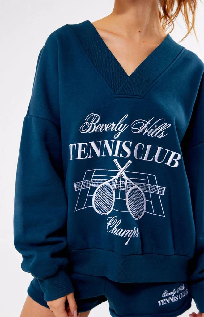 商品PacSun|Beverly Hills Tennis Club V-Neck Sweatshirt,价格¥364,第2张图片详细描述