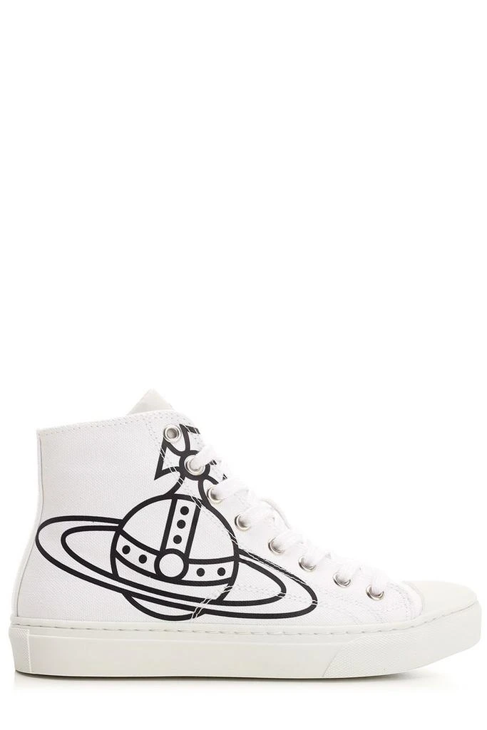 商品Vivienne Westwood|Vivienne Westwood Plimsoll Orb Printed High-Top Sneakers,价格¥998,第1张图片