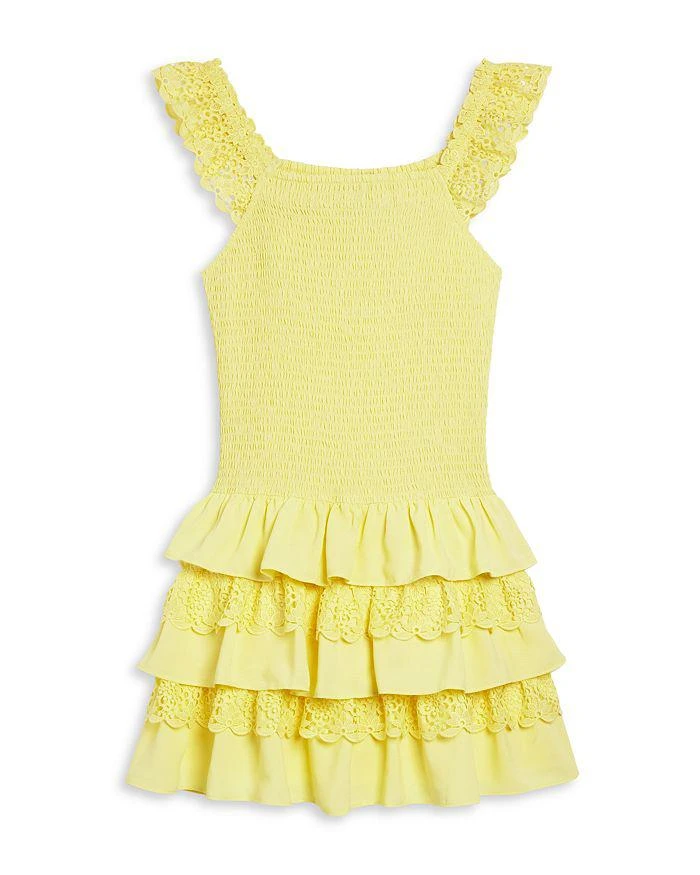 商品AQUA|Girls' Sleeveless Smocked Dress, Little Kid, Big Kid - Exclusive,价格¥245,第1张图片