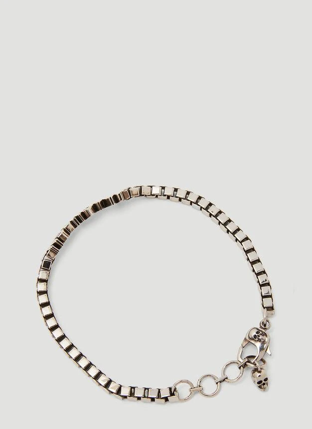 商品Alexander McQueen|Graffiti Logo Bracelet in Silver,价格¥1612,第2张图片详细描述