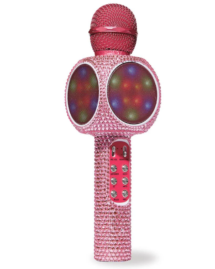 商品Wireless Express|Sing-A-Long Bling Karaoke Microphone, Pink,价格¥194,第2张图片详细描述