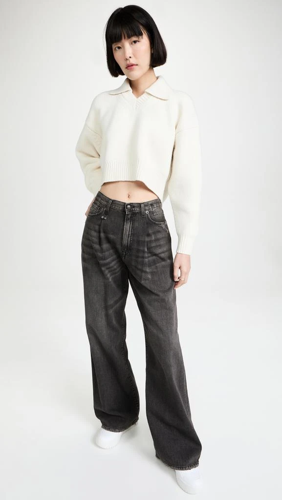 商品Alexander Wang|Alexander Wang 背面垂褶短版马球衫,价格¥1690,第5张图片详细描述