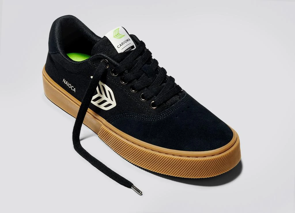 商品Cariuma|NAIOCA PRO Gum Black Suede and Canvas Ivory Logo Sneaker Men,价格¥706,第5张图片详细描述