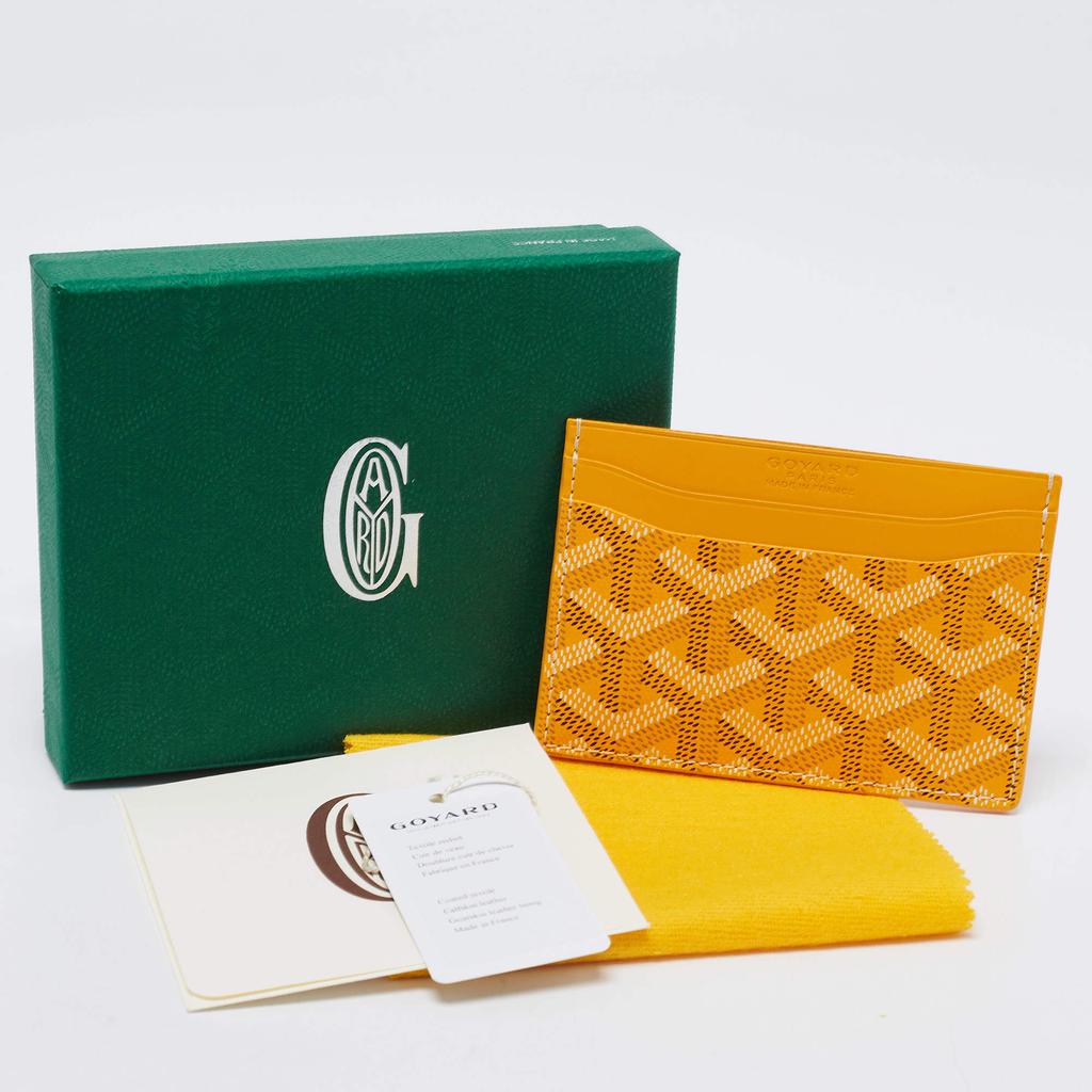 Goyard Yellow Goyardine Coated Canvas and Leather Saint Sulpice Card Holder商品第6张图片规格展示