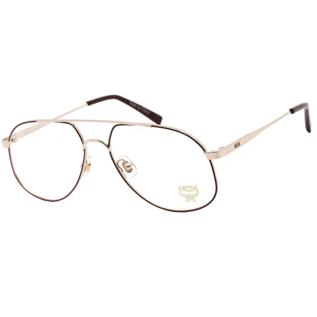 商品MCM|MCM Women's Eyeglasses - Clear Demo Lens Burgundy/Gold Metal Frame | MCM2138 602,价格¥432,第1张图片