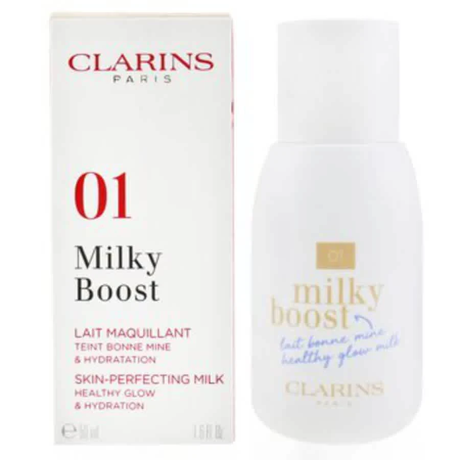 商品Clarins|Clarins - Milky Boost Foundation - # 01 Milky Cream 50ml/1.6oz,价格¥276,第2张图片详细描述