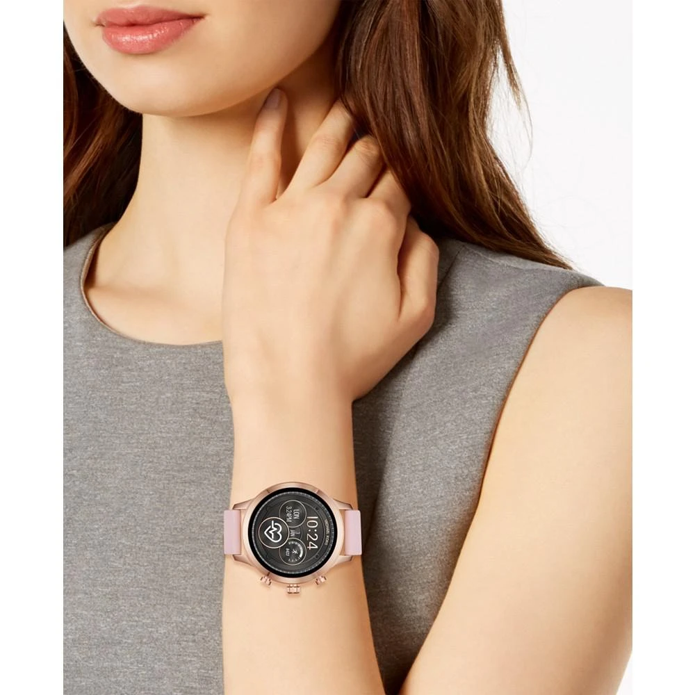 商品Michael Kors|Access Gen 4 Runway Pink Silicone Strap Touchscreen Smart Watch 41mm, Powered by Wear OS by Google™,价格¥1124,第5张图片详细描述