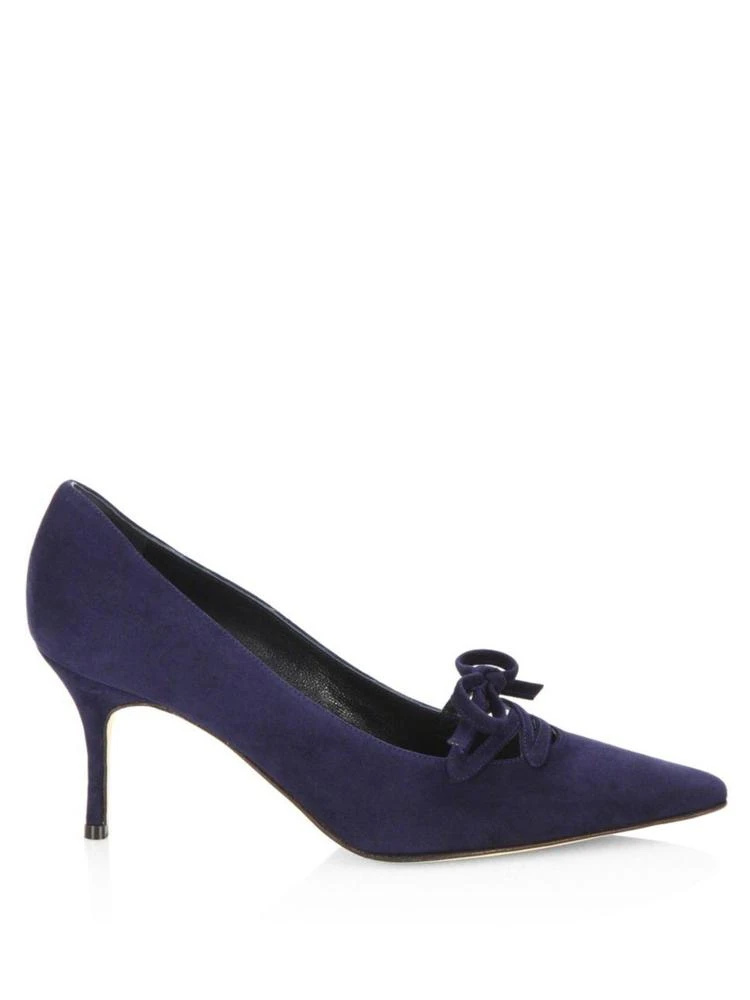 商品Manolo Blahnik|Anieri 70 蝴蝶绑带高跟鞋,价格¥2353,第5张图片详细描述