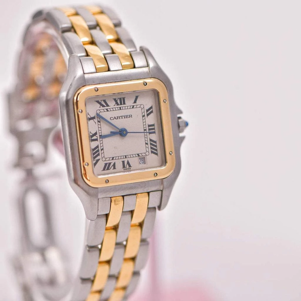 商品[二手商品] Cartier|Cartier Panthère Medium Model Steel & Yellow Gold Watch W2PN0007,价格¥37286,第5张图片详细描述