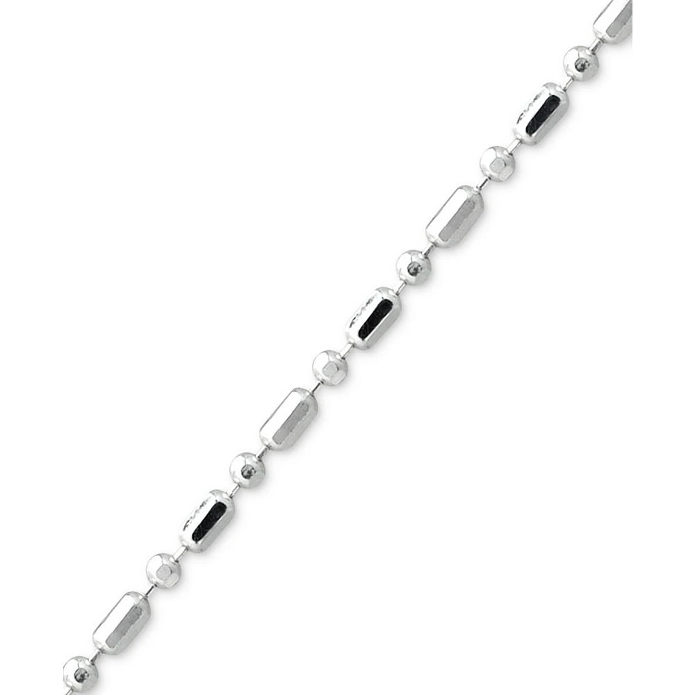 商品Giani Bernini|Sterling Silver Necklace, 24" Dot Dash Link,价格¥112,第3张图片详细描述