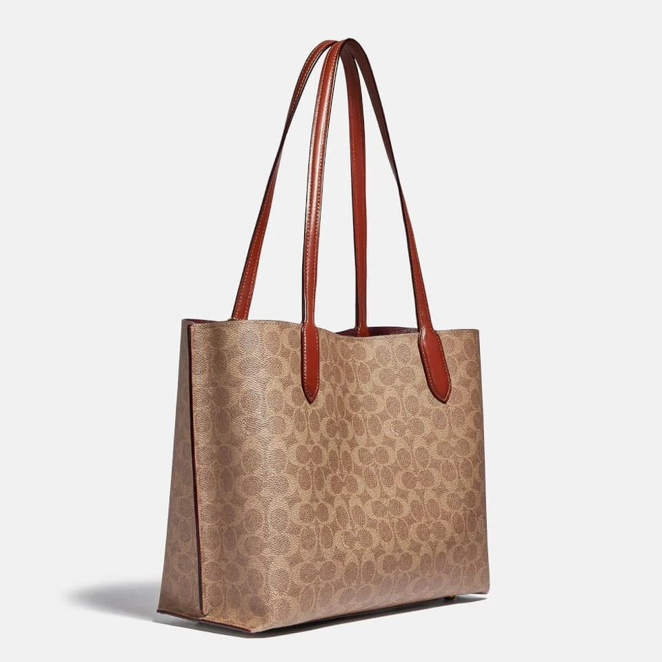 商品Coach|Coach Willow Signature Coated-Canvas Tote Bag,价格¥3444,第3张图片详细描述