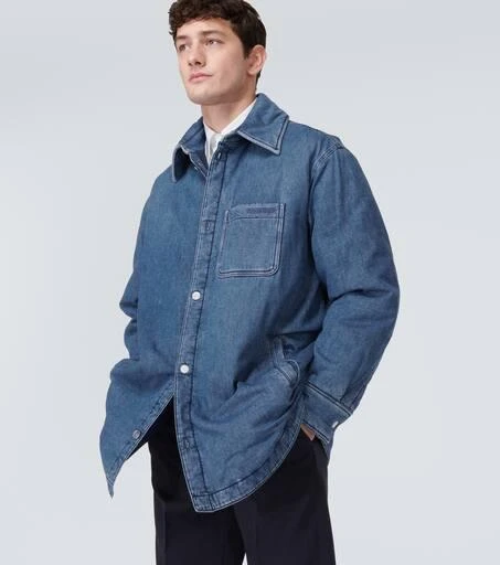 商品Valentino|Embroidered padded denim overshirt,价格¥16094,第5张图片详细描述
