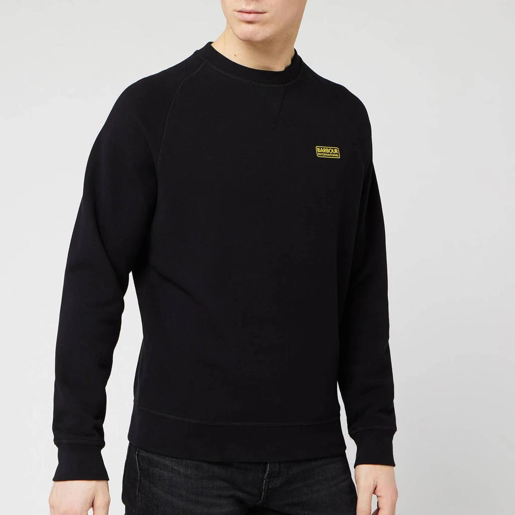 商品Barbour|Barbour International Men's Essential Crew Sweatshirt - Black,价格¥381,第1张图片