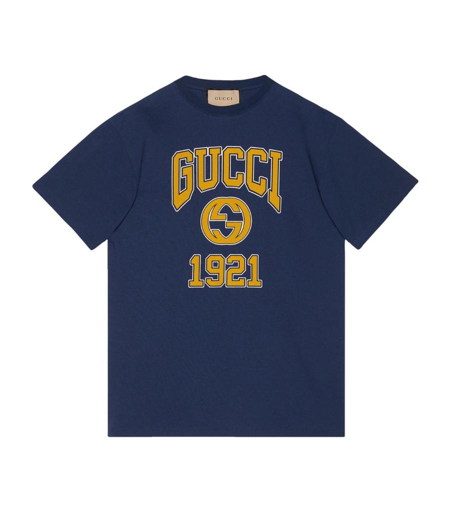 Gucci Cotton Jersey Logo 1921 T-Shirt - T-Shirts - BeyondStyle