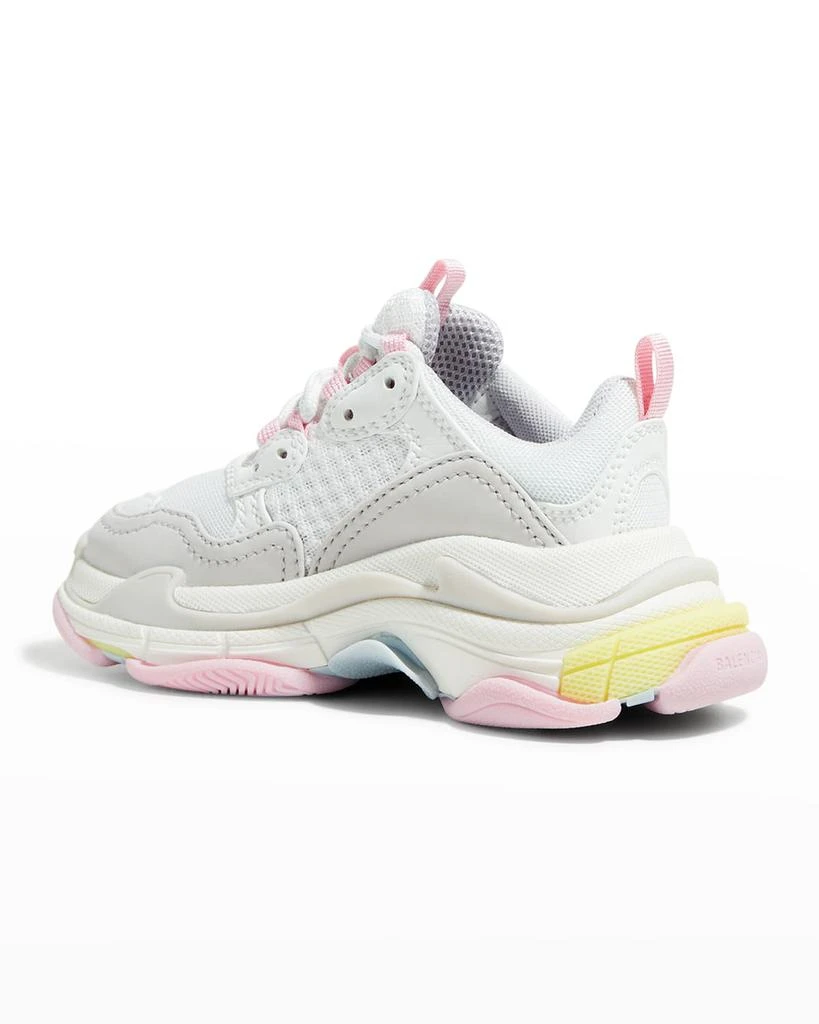 商品Balenciaga|Girl's Triple S Pastel Sneakers, Baby/Toddlers/Kids,价格¥4560,第4张图片详细描述