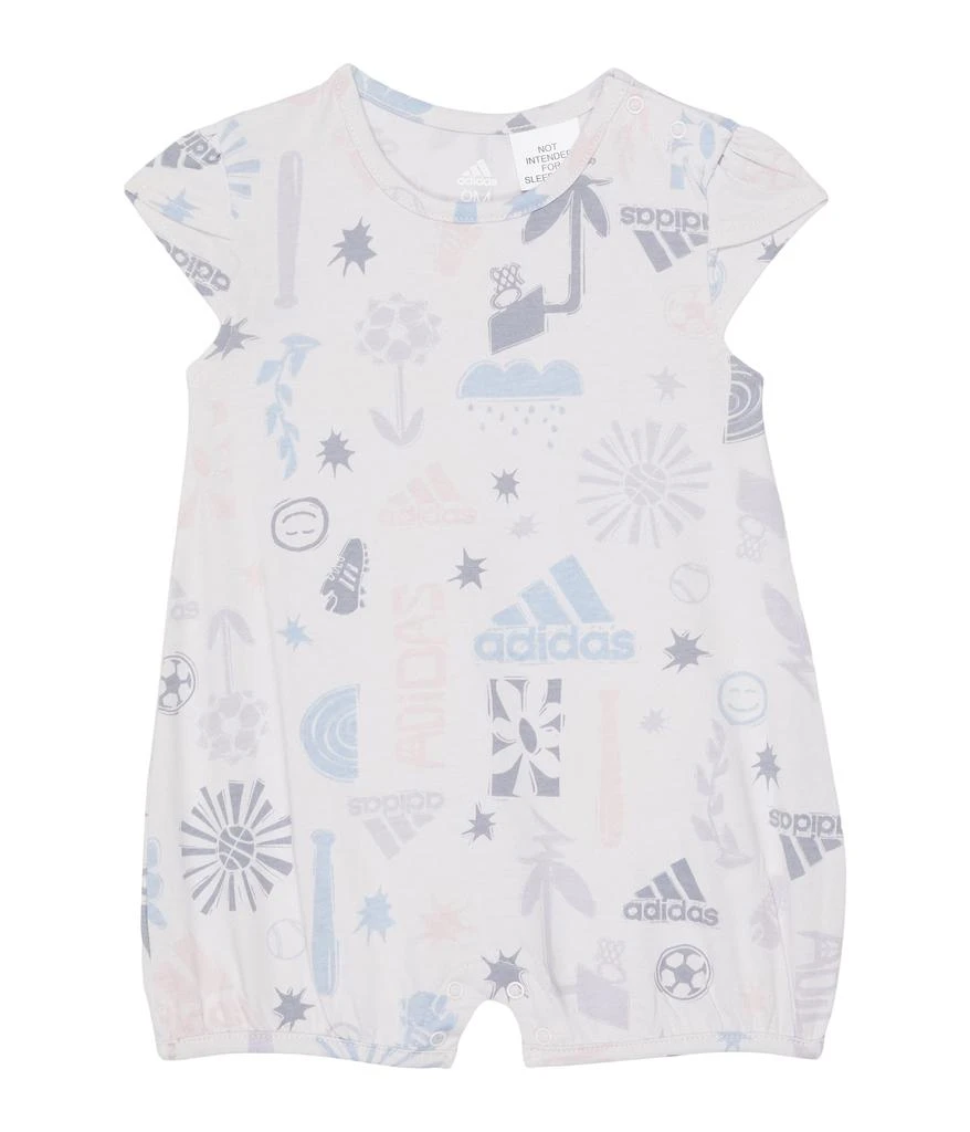 商品Adidas|All Over Print Tulip Sleeve Shortie Romper (Infant),价格¥70,第1张图片
