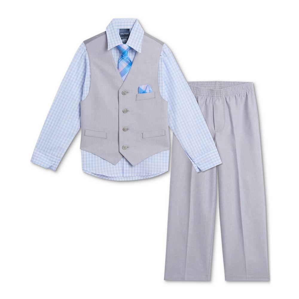 Baby Boys Shirt, Vest, Pants & Tie Set商品第1张图片规格展示