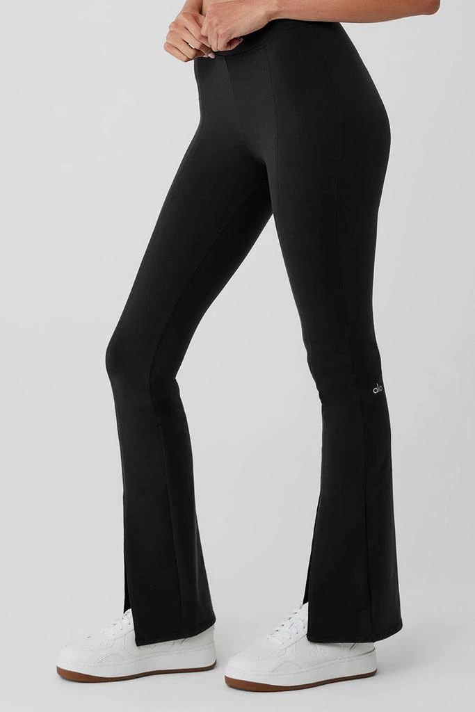 商品Alo|Airbrush High-Waist Flutter Legging - Black,价格¥906,第3张图片详细描述