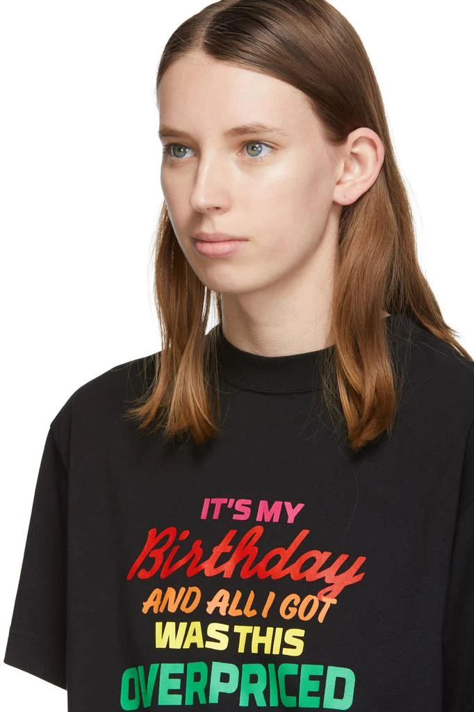 商品Vetements|Black 'Birthday' T-Shirt,价格¥1348,第4张图片详细描述