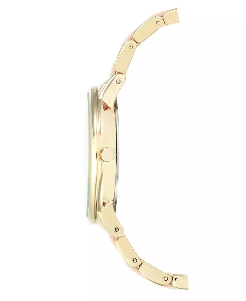 商品Anne Klein|Women's Gold-Tone Blush Link Bracelet Watch 37mm,价格¥292,第3张图片详细描述