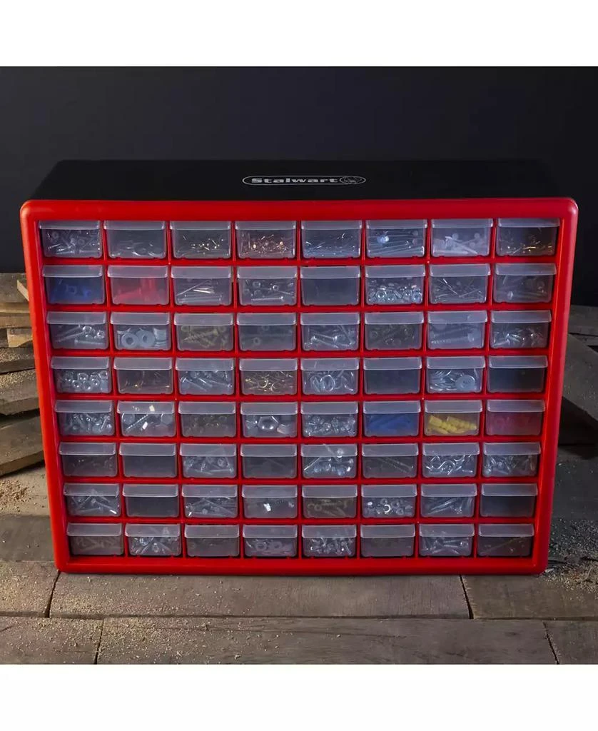 商品Trademark Global|Storage Drawers - 64 Compartment organizer Desktop or Wall Mountable Container by Stalwart,价格¥739,第4张图片详细描述