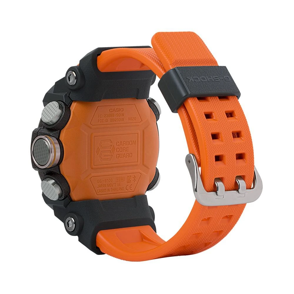 商品G-Shock|Men's Analog-Digital Connected Mudmaster Orange & Black Resin Strap Watch 53.1mm腕表,价格¥2907,第4张图片详细描述