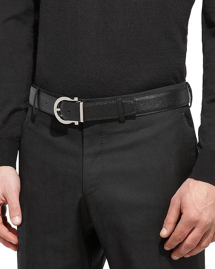 商品Salvatore Ferragamo|Salvatore Men's Gancini Reversible Leather Belt,价格¥3693,第4张图片详细描述