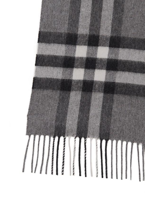 山羊绒经典方格围巾商品第7张图片规格展示