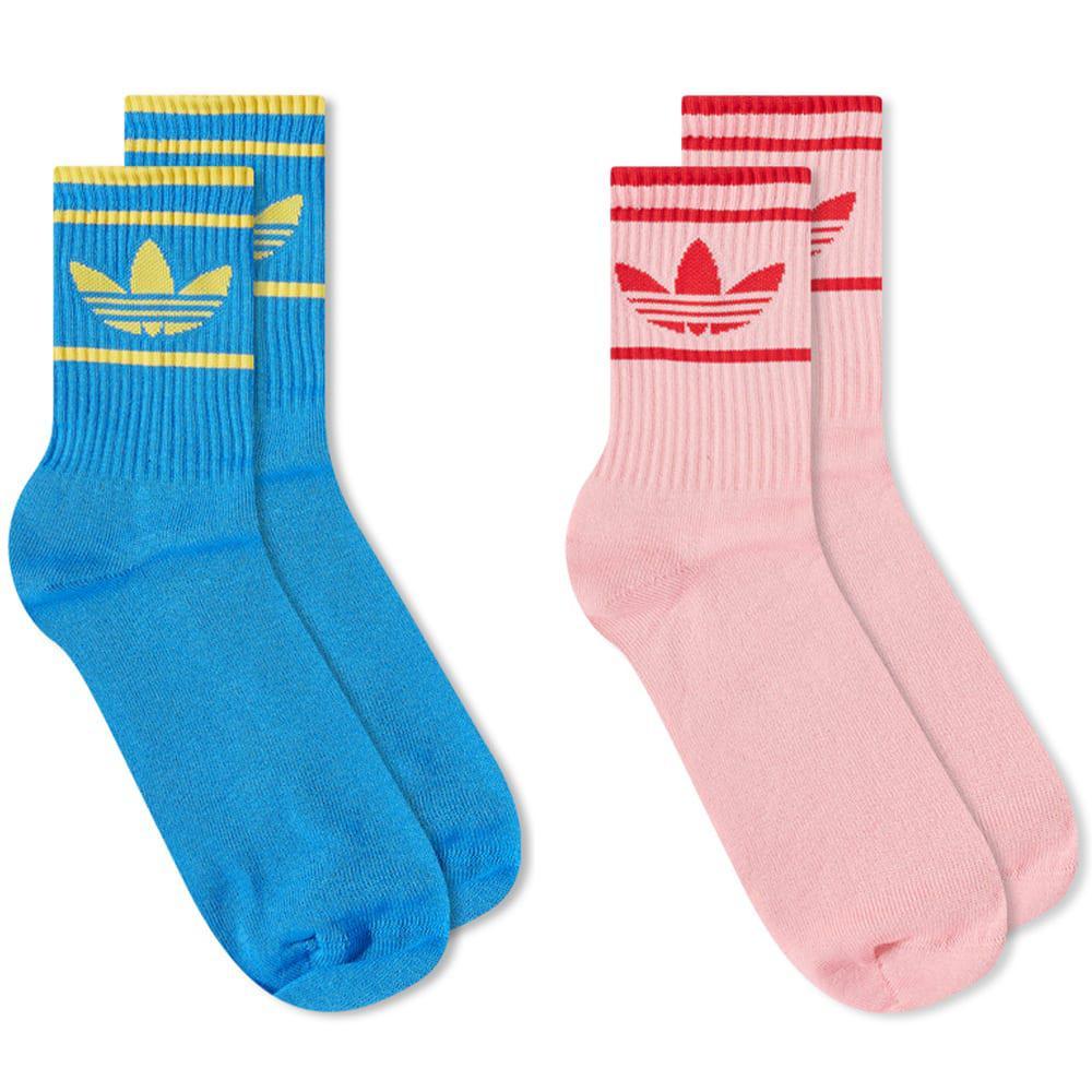 商品Adidas|Adidas Adicolor 70S Crew Sock - 2 Pack,价格¥187,第1张图片