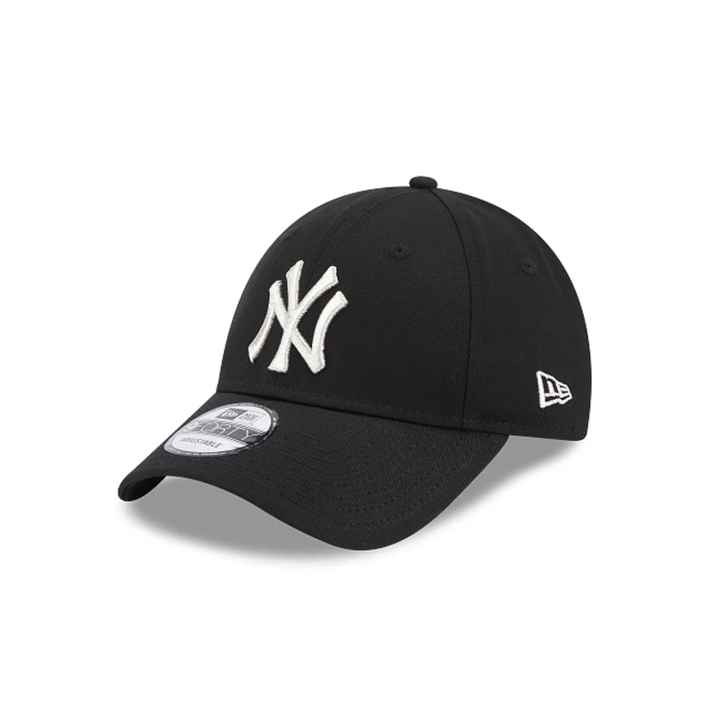 商品New Era|NEW ERA WMNS METALLIC LOGO 9FORTY女士黑色棉帽子,价格¥196,第1张图片