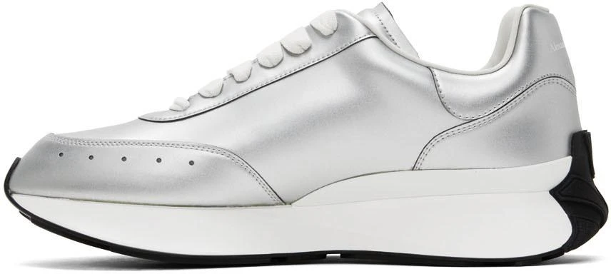 商品Alexander McQueen|Silver Sprint Runner Sneakers,价格¥2278,第3张图片详细�描述