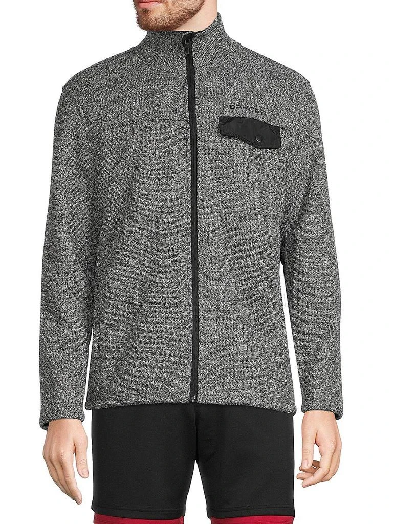 商品Spyder|Expo Full Zip Charcoal Heather,价格¥256,第1张图片