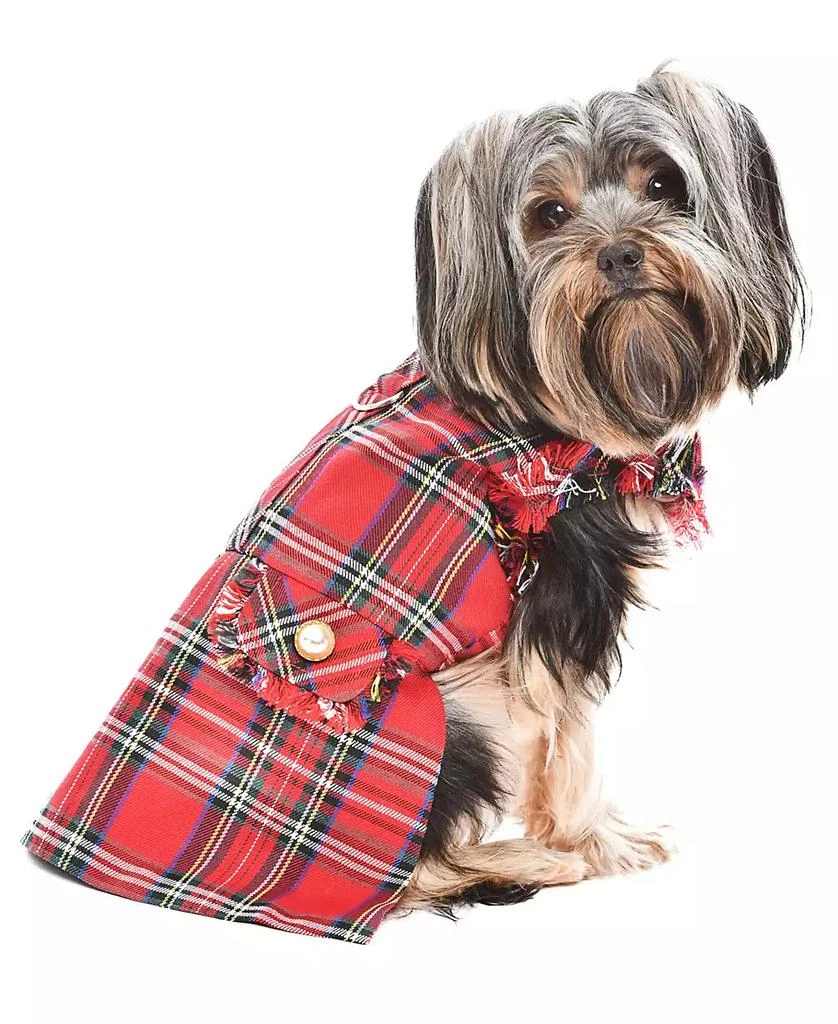 商品Macy's|Tartan Fringe Dog Dress,价格¥298,第1张图片